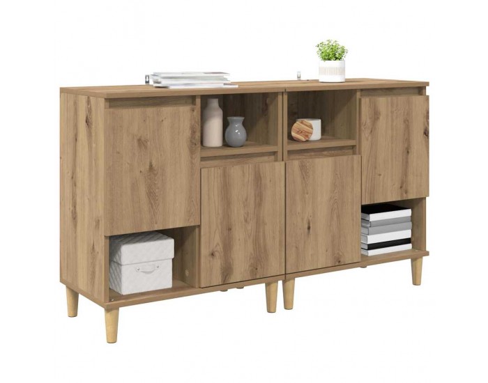 Sonata H Скейдбордове 2 pcs Дъб 60 x 35 x 70 cm Инженерно дърво