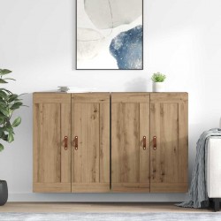Sonata H Стенно монтирани шкафове 2 pcs Дъб 69,5 x 34 x 90 см - Corpuri, vitrine, biblioteci modulare