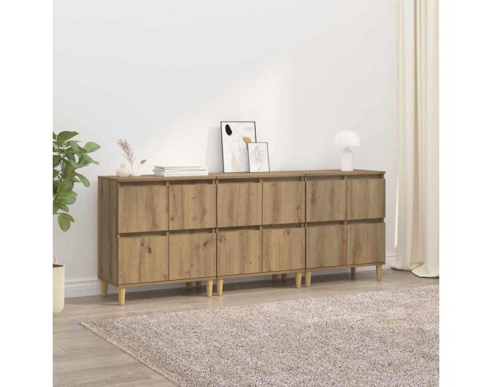 Sonata H Скейдбордове 3 pcs Дъб 60 x 35 x 70 cm Инженерно дърво