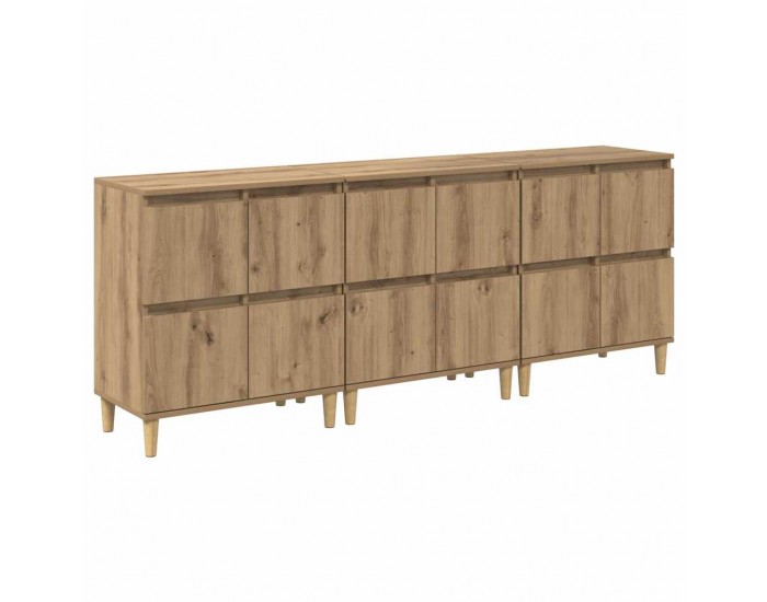 Sonata H Скейдбордове 3 pcs Дъб 60 x 35 x 70 cm Инженерно дърво