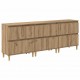 Sonata H Скейдбордове 3 pcs Дъб 60 x 35 x 70 cm Инженерно дърво