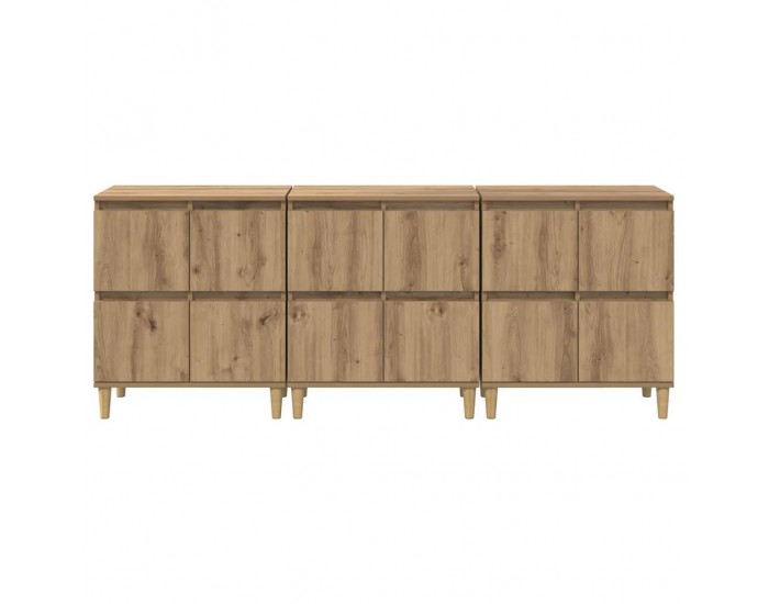 Sonata H Скейдбордове 3 pcs Дъб 60 x 35 x 70 cm Инженерно дърво