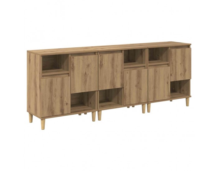 Sonata H Скейдбордове 3 pcs Дъб 60 x 35 x 70 cm Инженерно дърво