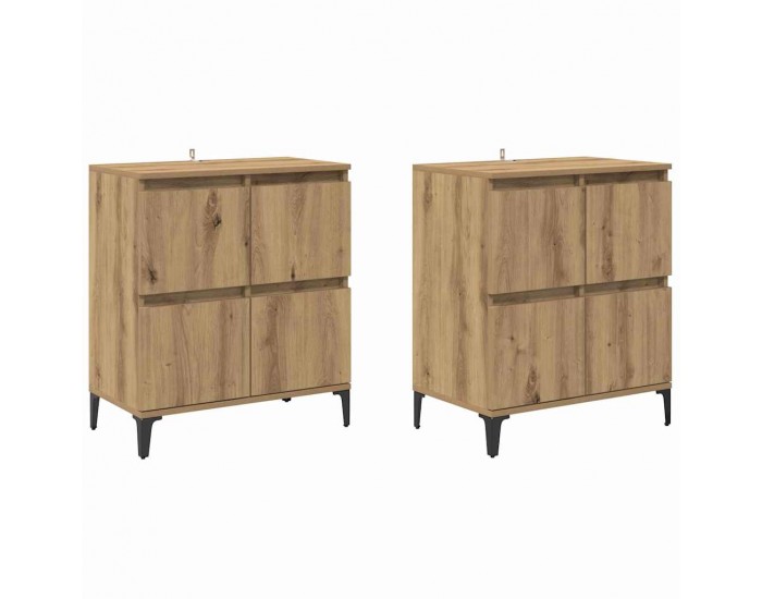Sonata H Скейдбордове 2 pcs Дъб 60 x 35 x 70 cm Инженерно дърво