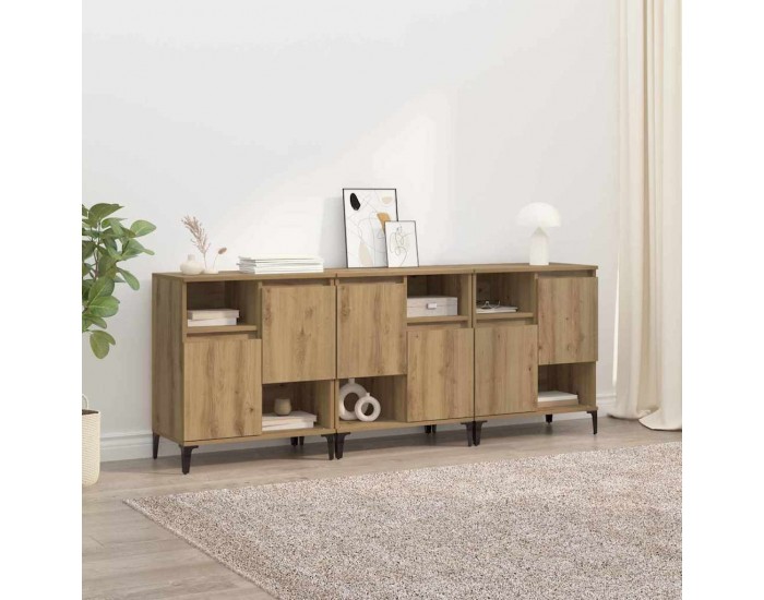 Sonata H Скейдбордове 3 pcs Дъб 60 x 35 x 70 cm Инженерно дърво