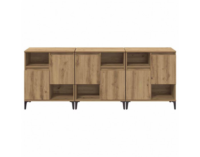 Sonata H Скейдбордове 3 pcs Дъб 60 x 35 x 70 cm Инженерно дърво