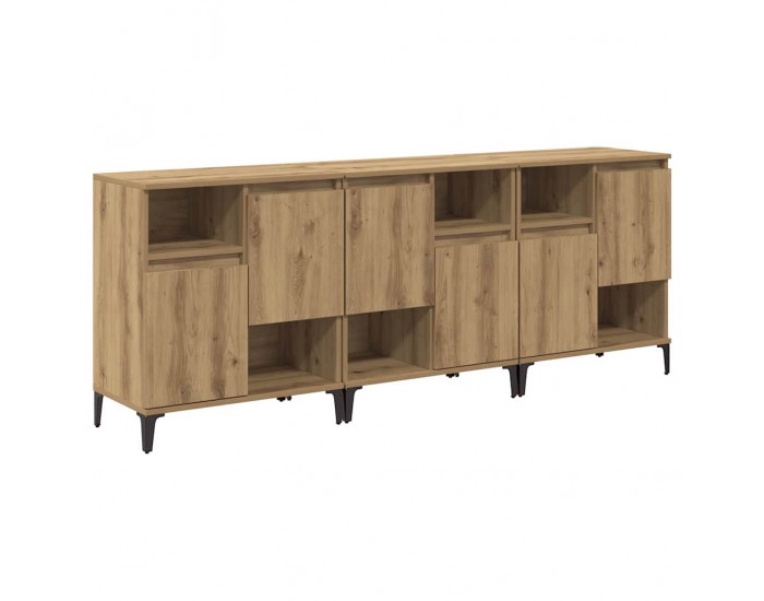 Sonata H Скейдбордове 3 pcs Дъб 60 x 35 x 70 cm Инженерно дърво