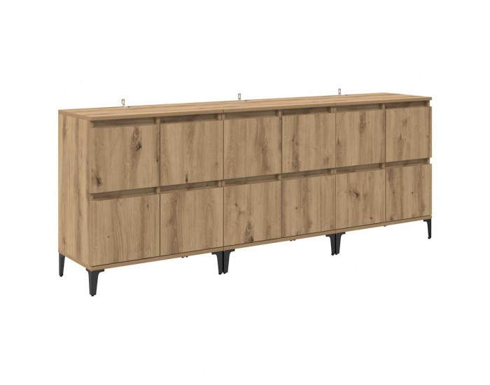 Sonata H Скейдбордове 3 pcs Дъб 60 x 35 x 70 cm Инженерно дърво