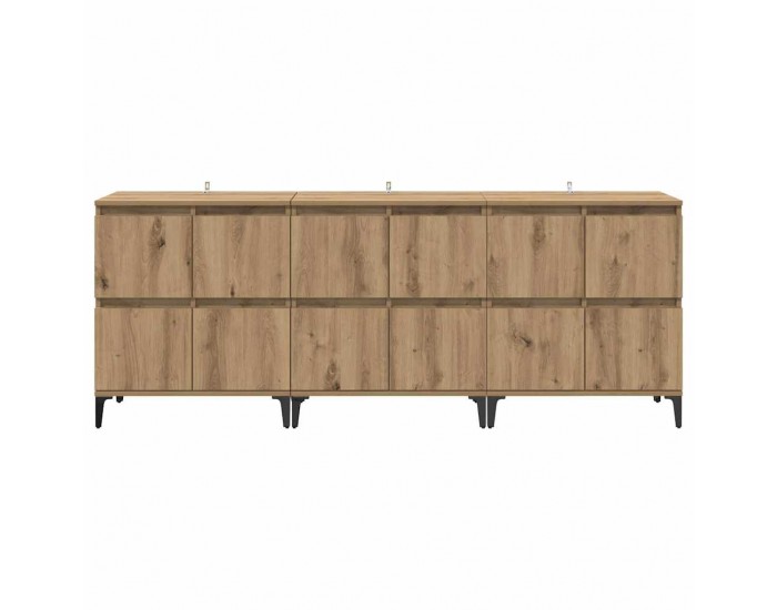 Sonata H Скейдбордове 3 pcs Дъб 60 x 35 x 70 cm Инженерно дърво