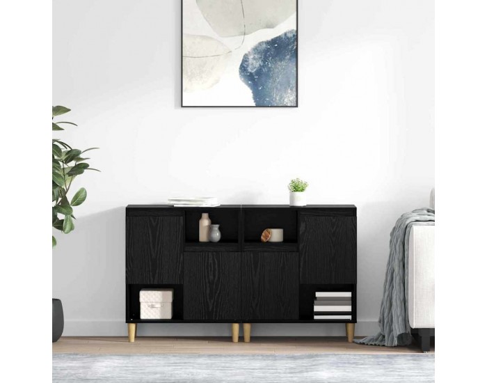 Sonata H Скейдбордове 2 pcs Черния дъб 60 x 35 x 70 cm Инженерно дърво