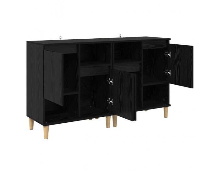 Sonata H Скейдбордове 2 pcs Черния дъб 60 x 35 x 70 cm Инженерно дърво