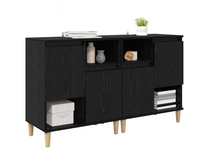 Sonata H Скейдбордове 2 pcs Черния дъб 60 x 35 x 70 cm Инженерно дърво
