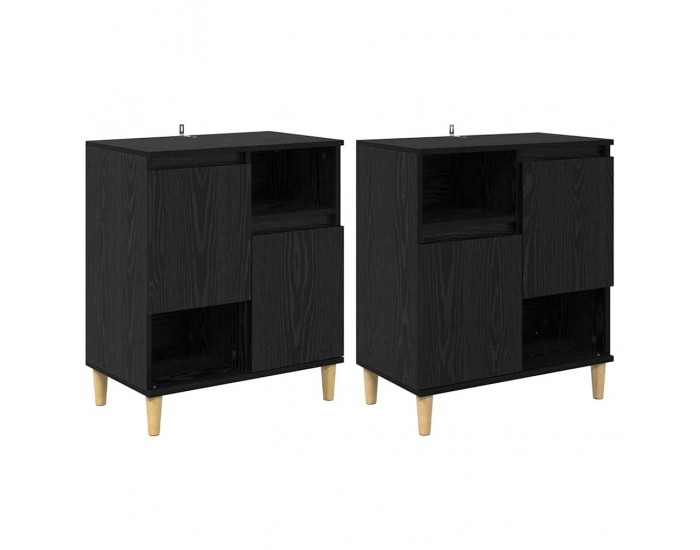 Sonata H Скейдбордове 2 pcs Черния дъб 60 x 35 x 70 cm Инженерно дърво