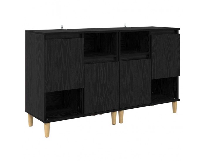 Sonata H Скейдбордове 2 pcs Черния дъб 60 x 35 x 70 cm Инженерно дърво