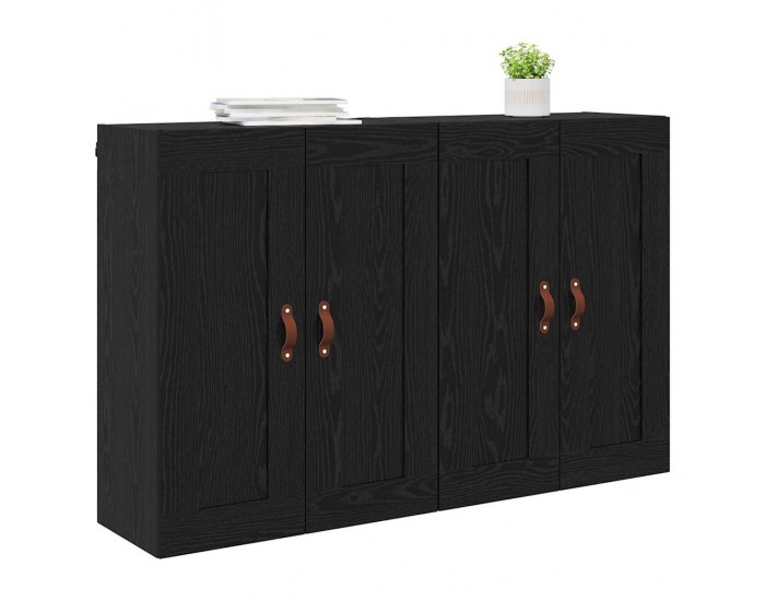 Sonata H Стенно монтирани шкафове 2 pcs Черния дъб 69,5 x 34 x 90 см