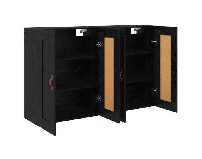Sonata H Стенно монтирани шкафове 2 pcs Черния дъб 69,5 x 34 x 90 см