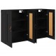 Sonata H Стенно монтирани шкафове 2 pcs Черния дъб 69,5 x 34 x 90 см