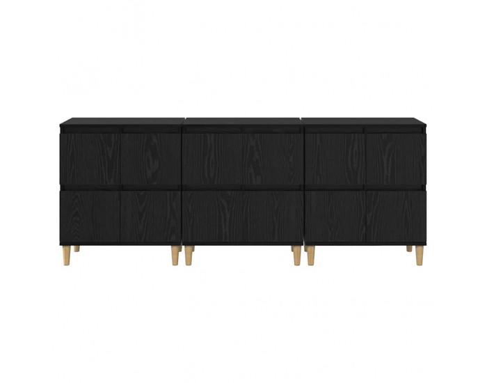 Sonata H Скейдбордове 3 pcs Черния дъб 60 x 35 x 70 cm Инженерно дърво