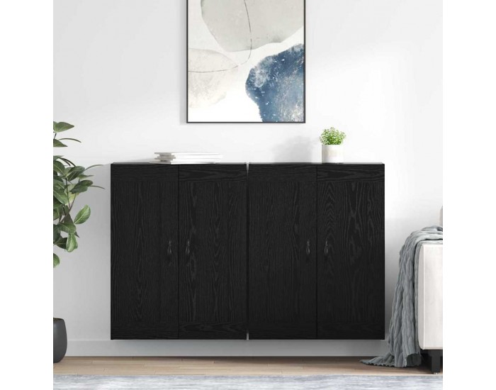 Sonata H Стенно монтирани шкафове 2 pcs Черния дъб 69,5 x 34 x 90 см