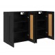 Sonata H Стенно монтирани шкафове 2 pcs Черния дъб 69,5 x 34 x 90 см