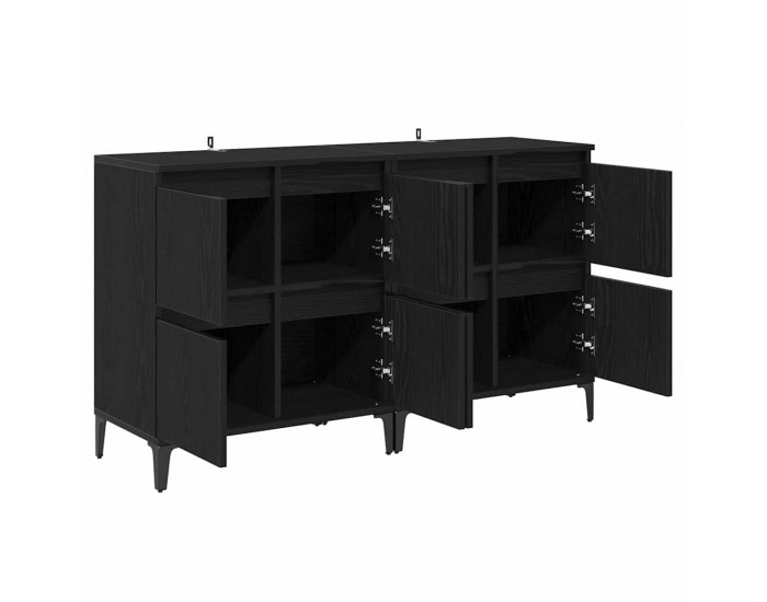 Sonata H Скейдбордове 2 pcs Черния дъб 60 x 35 x 70 cm Инженерно дърво