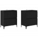 Sonata H Скейдбордове 2 pcs Черния дъб 60 x 35 x 70 cm Инженерно дърво