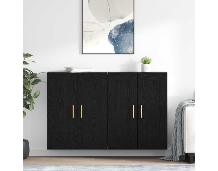 Sonata H Стенно монтирани шкафове 2 pcs Черния дъб 69,5 x 34 x 90 см