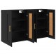 Sonata H Стенно монтирани шкафове 2 pcs Черния дъб 69,5 x 34 x 90 см