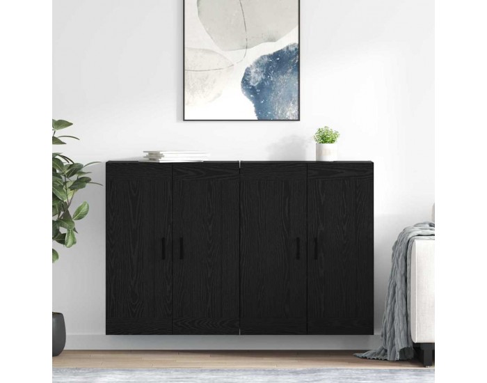 Sonata H Стенно монтирани шкафове 2 pcs Черния дъб 69,5 x 34 x 90 см