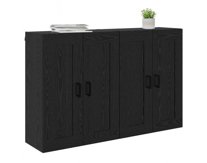 Sonata H Стенно монтирани шкафове 2 pcs Черния дъб 69,5 x 34 x 90 см