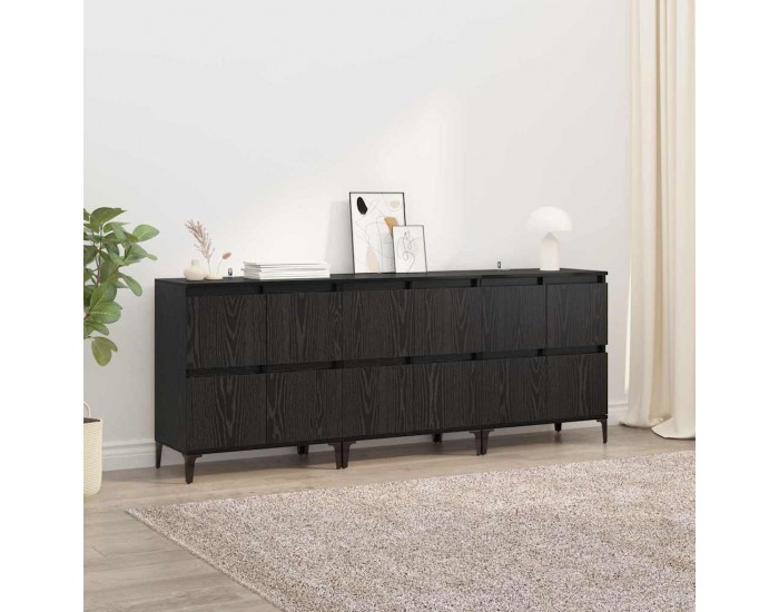 Sonata H Скейдбордове 3 pcs Черния дъб 60 x 35 x 70 cm Инженерно дърво