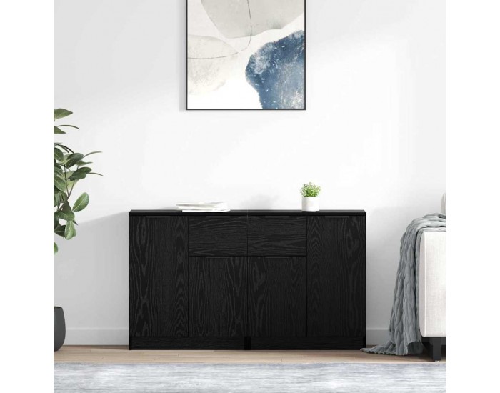Sonata H Скейдбордове 2 pcs Черния дъб 60 x 30 x 70 см Инженерно дърво