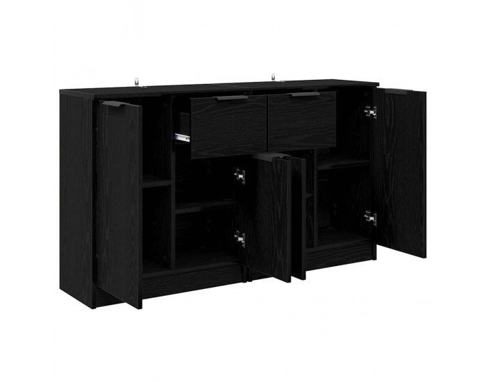 Sonata H Скейдбордове 2 pcs Черния дъб 60 x 30 x 70 см Инженерно дърво