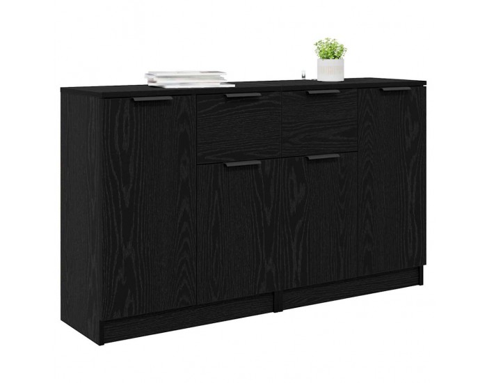 Sonata H Скейдбордове 2 pcs Черния дъб 60 x 30 x 70 см Инженерно дърво