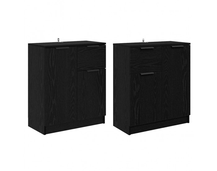 Sonata H Скейдбордове 2 pcs Черния дъб 60 x 30 x 70 см Инженерно дърво