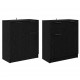 Sonata H Скейдбордове 2 pcs Черния дъб 60 x 30 x 70 см Инженерно дърво