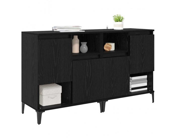 Sonata H Скейдбордове 2 pcs Черния дъб 60 x 35 x 70 cm Инженерно дърво