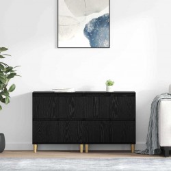 Sonata H Скейдбордове 2 pcs Черния дъб 60 x 35 x 70 cm Инженерно дърво - Corpuri, vitrine, biblioteci modulare