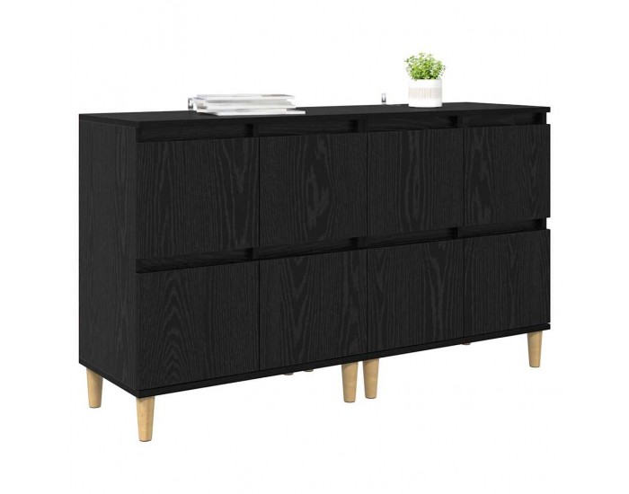 Sonata H Скейдбордове 2 pcs Черния дъб 60 x 35 x 70 cm Инженерно дърво