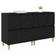 Sonata H Скейдбордове 2 pcs Черния дъб 60 x 35 x 70 cm Инженерно дърво