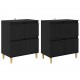 Sonata H Скейдбордове 2 pcs Черния дъб 60 x 35 x 70 cm Инженерно дърво