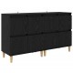 Sonata H Скейдбордове 2 pcs Черния дъб 60 x 35 x 70 cm Инженерно дърво