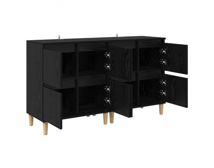 Sonata H Скейдбордове 2 pcs Черния дъб 60 x 35 x 70 cm Инженерно дърво