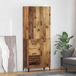 Sonata H Висок шкаф Старо дърво 69,5 x 34 x 180 см Инженерно дърво - Corpuri, vitrine, biblioteci modulare