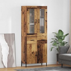 Sonata H Висок шкаф Старо дърво 69,5 x 34 x 180 см Инженерно дърво - Corpuri, vitrine, biblioteci modulare