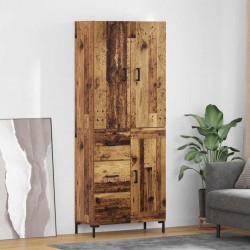 Sonata H Висок шкаф Старо дърво 69,5 x 34 x 180 см Инженерно дърво - Corpuri, vitrine, biblioteci modulare