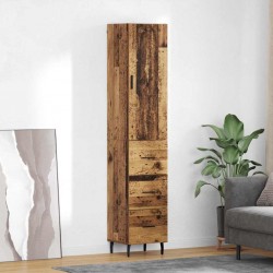Sonata H Висок шкаф Старо дърво 34,5 x 34 x 180 см Инженерно дърво - Corpuri, vitrine, biblioteci modulare