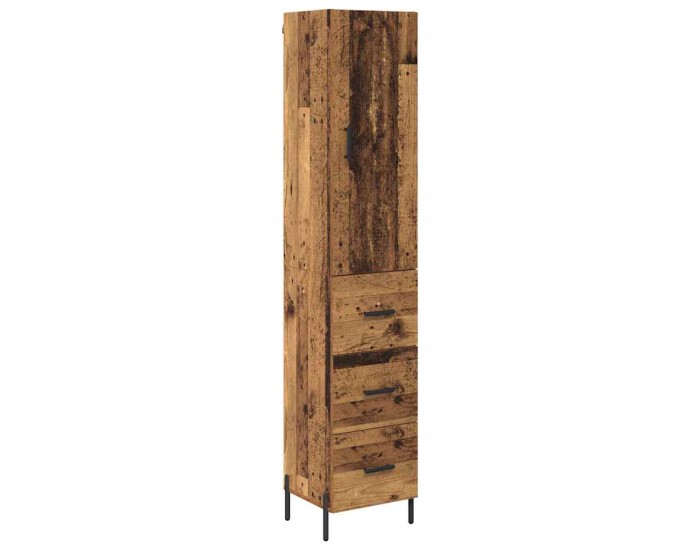 Sonata H Висок шкаф Старо дърво 34,5 x 34 x 180 см Инженерно дърво
