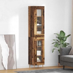 Sonata H Висок шкаф Старо дърво 34,5 x 34 x 180 см Инженерно дърво - Corpuri, vitrine, biblioteci modulare