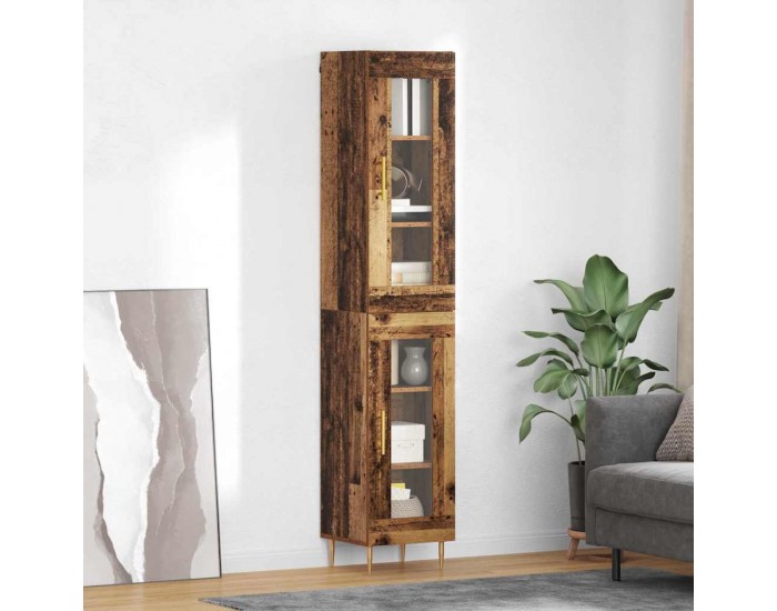 Sonata H Висок шкаф Старо дърво 34,5 x 34 x 180 см Инженерно дърво